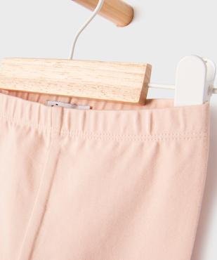 Legging uni en maille résistante bébé fille vue4 - GEMO(BEBE DEBT) - GEMO
