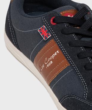 Baskets homme en toile basse style denim à bande contrastante - Lee Cooper vue6 - LEE COOPER - GEMO