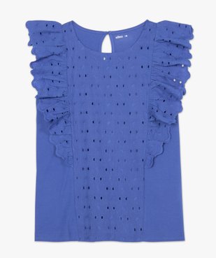 Tee-shirt femme bi-matières ajouré sur l’avant vue4 - Nikesneakers(FEMME PAP) - Nikesneakers