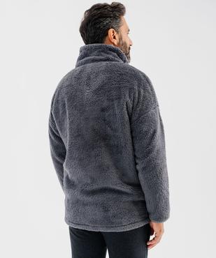 Veste d'intérieur en polaire duveteuse à col camionneur homme - Roadsign vue4 - ROADSIGN - GEMO
