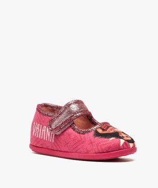 Chaussons fille avec bride à scratch - Vaiana vue2 - VAIANA - GEMO