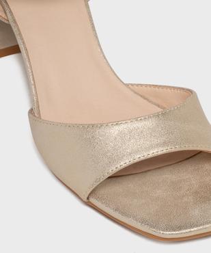 Sandales à talon toucher velours femme - Valentina Baldano vue5 - VALENTINA BALDA - GEMO