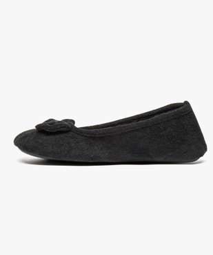 Chaussons ballerines avec noeud sur le dessus - Isotoner vue3 - ISOTONER - GEMO