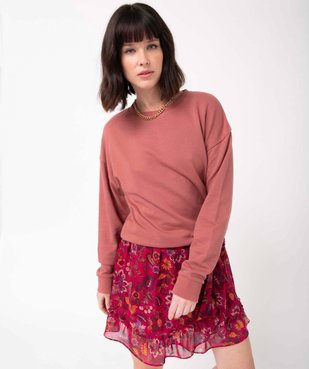 Sweat femme uni intérieur bouclettes vue1 - 1E PRIX BY GEMO - GEMO