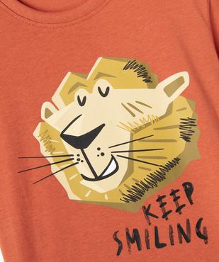 T-shirt imprimé animal garçon vue2 - GEMO 4G GARCON - GEMO