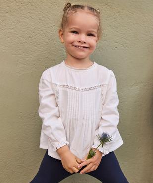 Chemise avec détails brodés bébé fille - LuluCastagnette vue1 - LULUCASTAGNETTE - GEMO