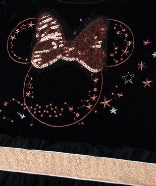 Robe de Noël fille  en velours, tulle et paillettes motif Minnie - Disney vue2 - MINNIE - GEMO