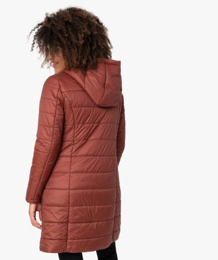 Manteau femme matelassé avec capuche vue3 - GEMO(FEMME PAP) - GEMO