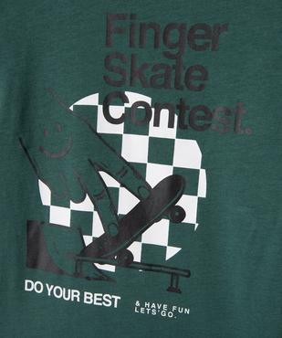 Tee-shirt à manches longues avec inscription garçon vue3 - PREMIER PRIX BY GEMO - GEMO