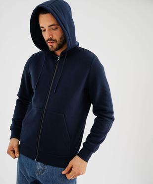 Sweat zippé à capuche homme vue5 - GEMO 4G HOMME - GEMO