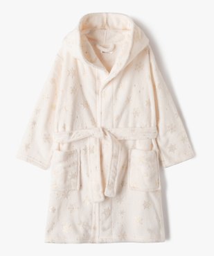 Robe de chambre en maille peluche avec motifs pailletés fille vue1 - GEMO (ENFANT) - GEMO