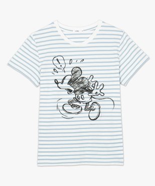 Tee-shirt femme rayé motif Mickey - Disney vue4 - DISNEY DTR - GEMO