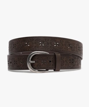 Ceinture style western à motifs fleuris femme vue1 - GEMO (ACCESS) - GEMO