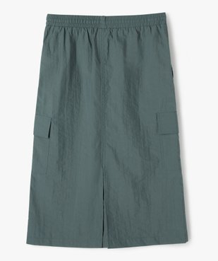 Jupe en toile de parachute avec poches à rabat fille vue3 - GEMO (JUNIOR) - GEMO