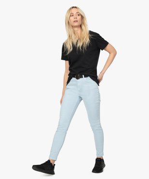 Tee-shirt femme à manches courtes avec dos plus long vue5 - GEMO(FEMME PAP) - GEMO