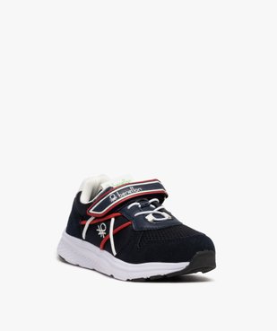 Baskets garçon à lacets élastiques et scratch - Benetton vue2 - BENETTON - GEMO