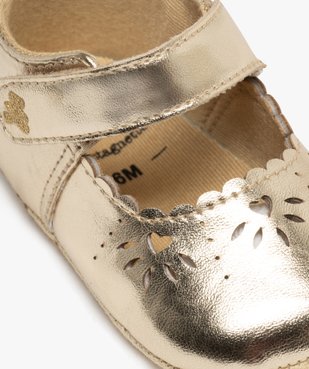 Chaussons de naissance babies métallisées bébé fille - LuluCastagnette vue6 - LULU CASTAGNETTE GEMO FOR GOOD - GEMO