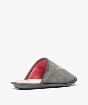 Chaussons femme forme mules en velours éponge - Little Marcel vue4 - LITTLE MARCEL - GEMO