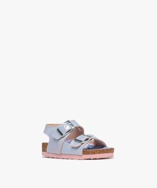 Sandales à brides pailletées et semelle intérieure imprimée bébé fille - Stitch vue2 - LILO & STITCH - GEMO