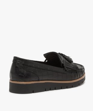 Mocassins femme avec patte mexicaine et semelle crantée vue4 - GEMO (CASUAL) - GEMO