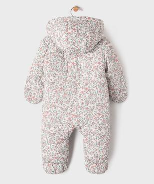 Combinaison pilote bébé fille avec double zip vue3 - GEMO(BB COUCHE) - GEMO
