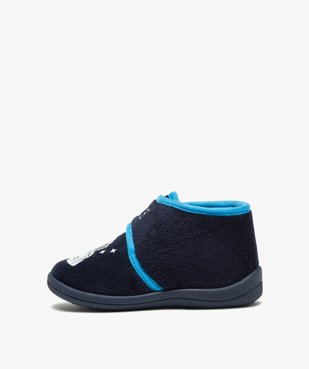 Chaussons garçon bottillons en velours ras astronaute vue3 - Nikesneakers C4G GARCON - Nikesneakers