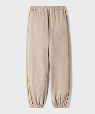 Pantalon sarouel en tissu souple et extensible fille vue3 - GEMO (JUNIOR) - GEMO