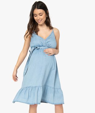 Robe de grossesse en Lyocell vue1 - GEMO C4G MATERN - GEMO