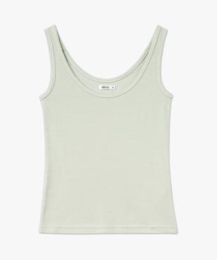 Débardeur lingerie en maille côtelée femme vue4 - GEMO 4G FEMME - GEMO