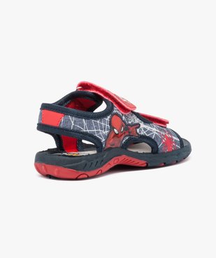 Sandales garçon en textile à scratchs - Spiderman vue4 - SPIDERMAN - GEMO