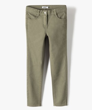 Pantalon fille coupe Slim uni vue1 - GEMO (ENFANT) - GEMO