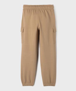 Pantalon cargo en molleton garçon vue4 - GEMO (ENFANT) - GEMO