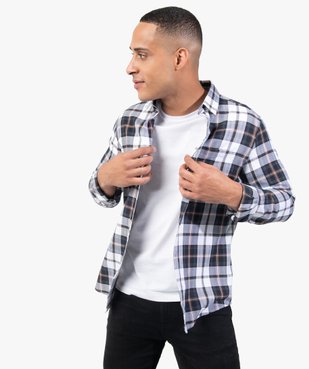Chemise homme à carreaux coupe slim vue1 - GEMO (HOMME) - GEMO