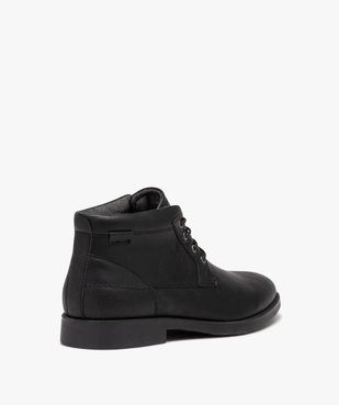Boots homme unies style casual à lacets vue4 - GEMO(URBAIN) - GEMO