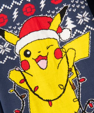 Pull de Noël avec motif Pikachu garçon - Pokemon vue3 - POKEMON - GEMO