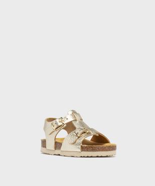 Sandales premiers pas en cuir bébé fille - Na! vue2 - NA! GEMO FOR GOOD - GEMO