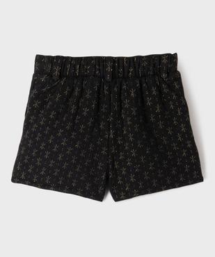  Short ample en molleton à étoiles brillantes fille vue3 - GEMO (ENFANT) - GEMO