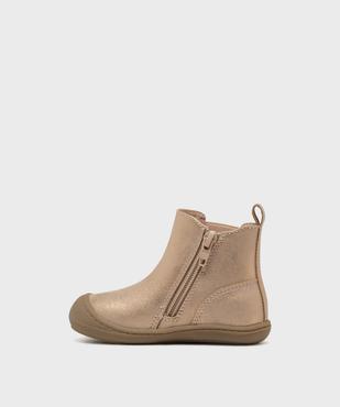 Boot métallisés façon Chelsea bébé fille - LuluCastagnette vue3 - LULUCASTAGNETTE - GEMO