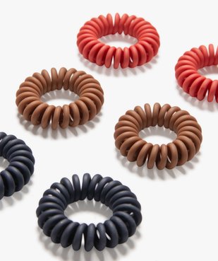 Élastique à cheveux torsadé (lot de 6) vue2 - GEMO (ACCESS) - GEMO