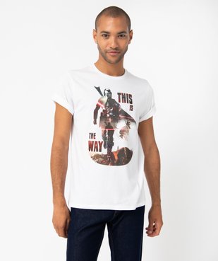 Tee-shirt homme à manches courtes avec motif - Star Wars vue1 - THE MANDALORIAN - GEMO