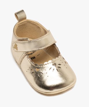 Chaussons de naissance babies métallisées bébé fille - LuluCastagnette vue5 - LULU CASTAGNETTE GEMO FOR GOOD - GEMO