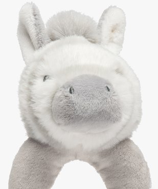 Hochet peluche bébé à anneau et tête de zèbre - Keel Toys vue2 - AUTRES MARQUES - GEMO