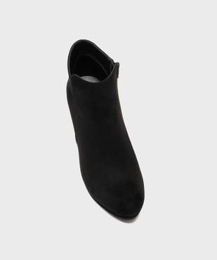 Boots à talon fin et petite plateforme en suédine femme - Valentina Baldano vue5 - VALENTINA BALDA - GEMO