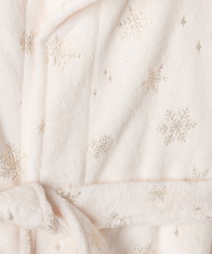 Robe de chambre en maille peluche avec motifs pailletés fille vue2 - GEMO (ENFANT) - GEMO