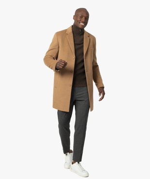 Manteau court homme effet drap de laine vue5 - GEMO (HOMME) - GEMO