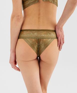 Tanga en dentelle transparente femme vue2 - GEMO(HOMWR FEM) - GEMO