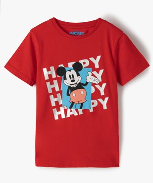 Tee-shirt garçon avec motif Mickey - Disney vue1 - DISNEY DTR - GEMO