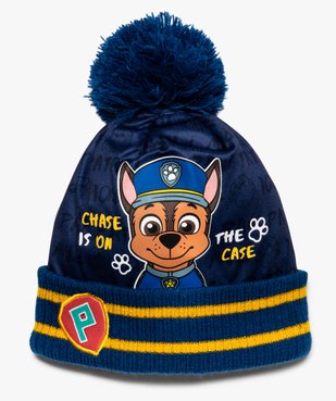 Bonnet garçon avec gros pompon -