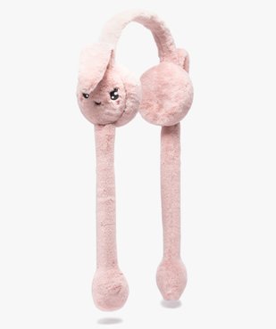 Cache-oreilles fille animé en maille peluche douce vue1 - GEMO (ENFANT) - GEMO