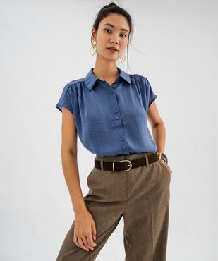 Chemise col chemise manches courtes femme vue1 - GEMO(FEMME PAP) - GEMO